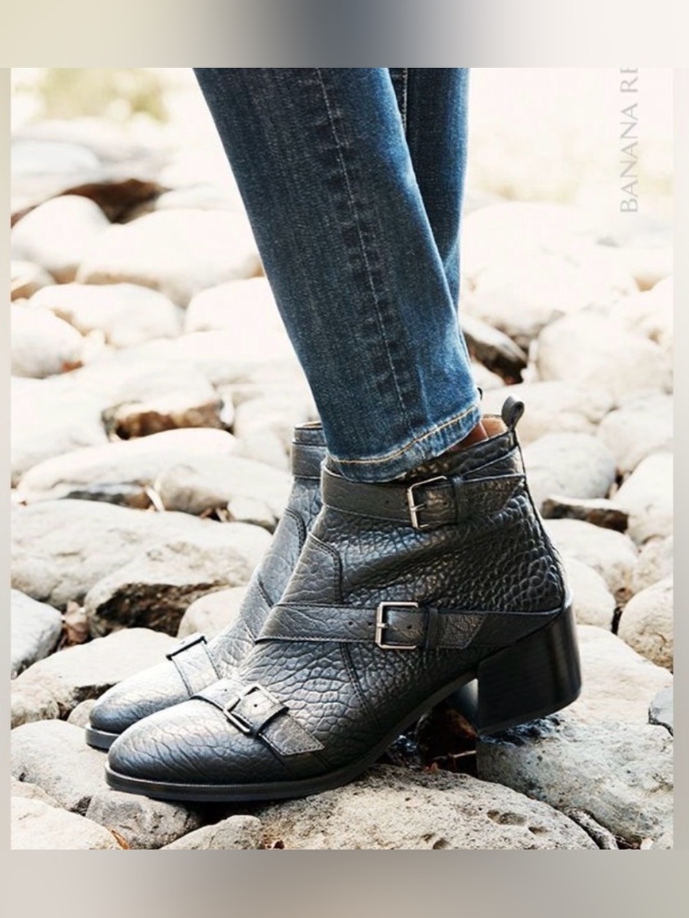 Banana Republic Evelyn Moto boots size 6.5